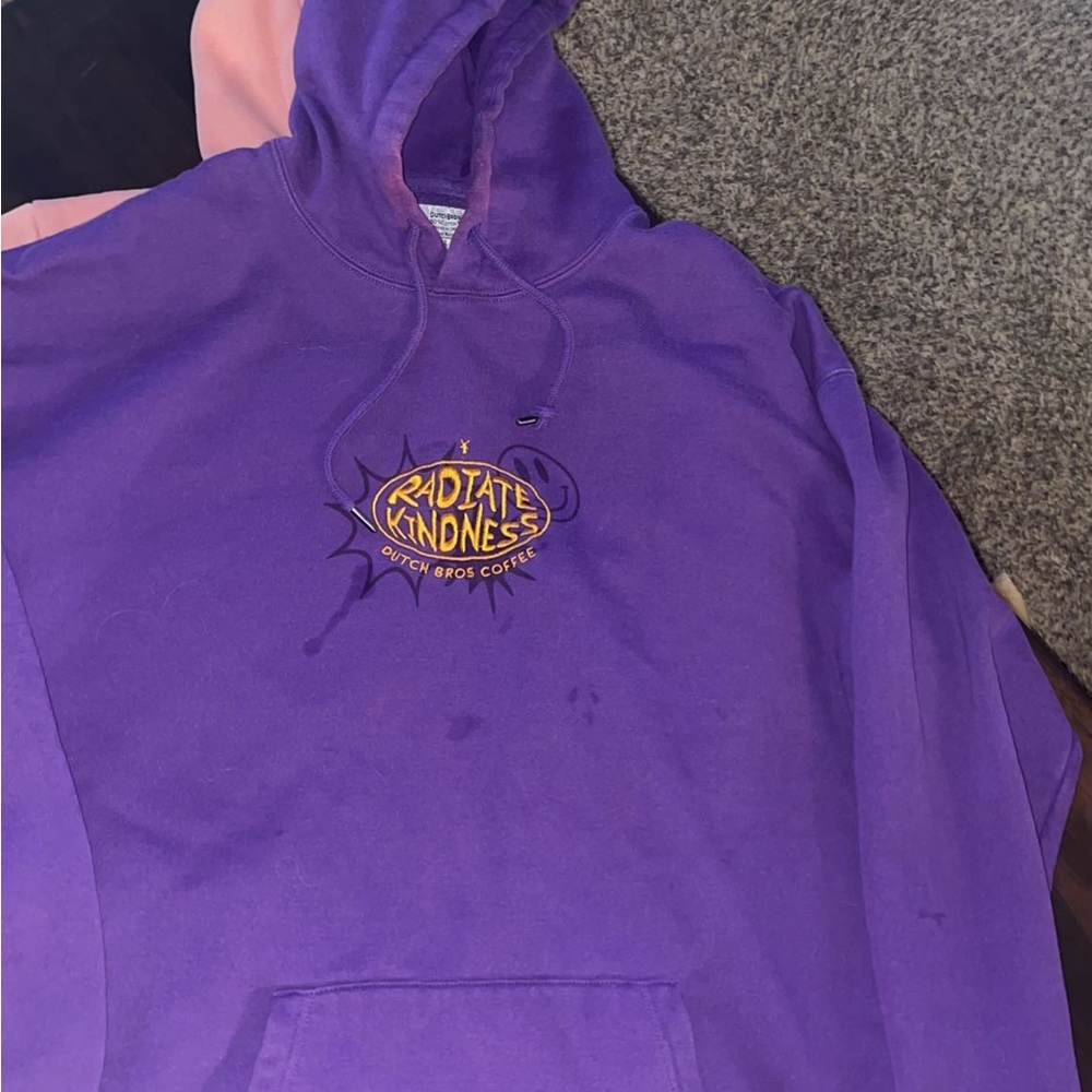 DUTCH BROS RADIATE KINDNESS HOODIE MENS 2XL (SO COZY)